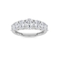Oval Shaped Lab Grown Diamond Seven Stone Band Ring