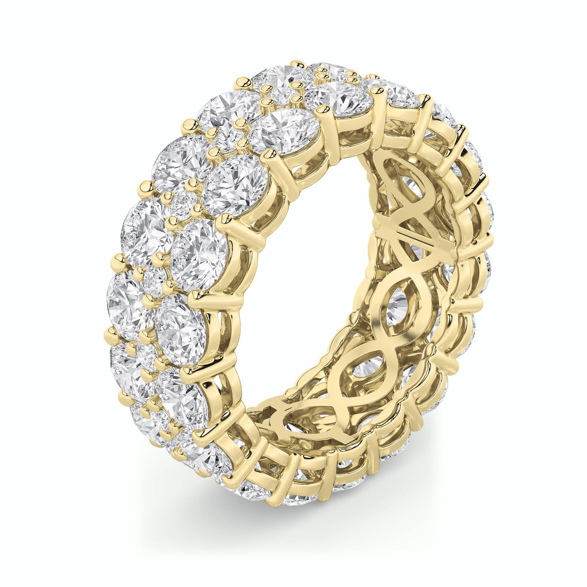 Round Shaped Lab Grown Diamond Eternity Band Ring