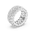 Pear Shaped Lab Grown Diamond Eternity Band Ring