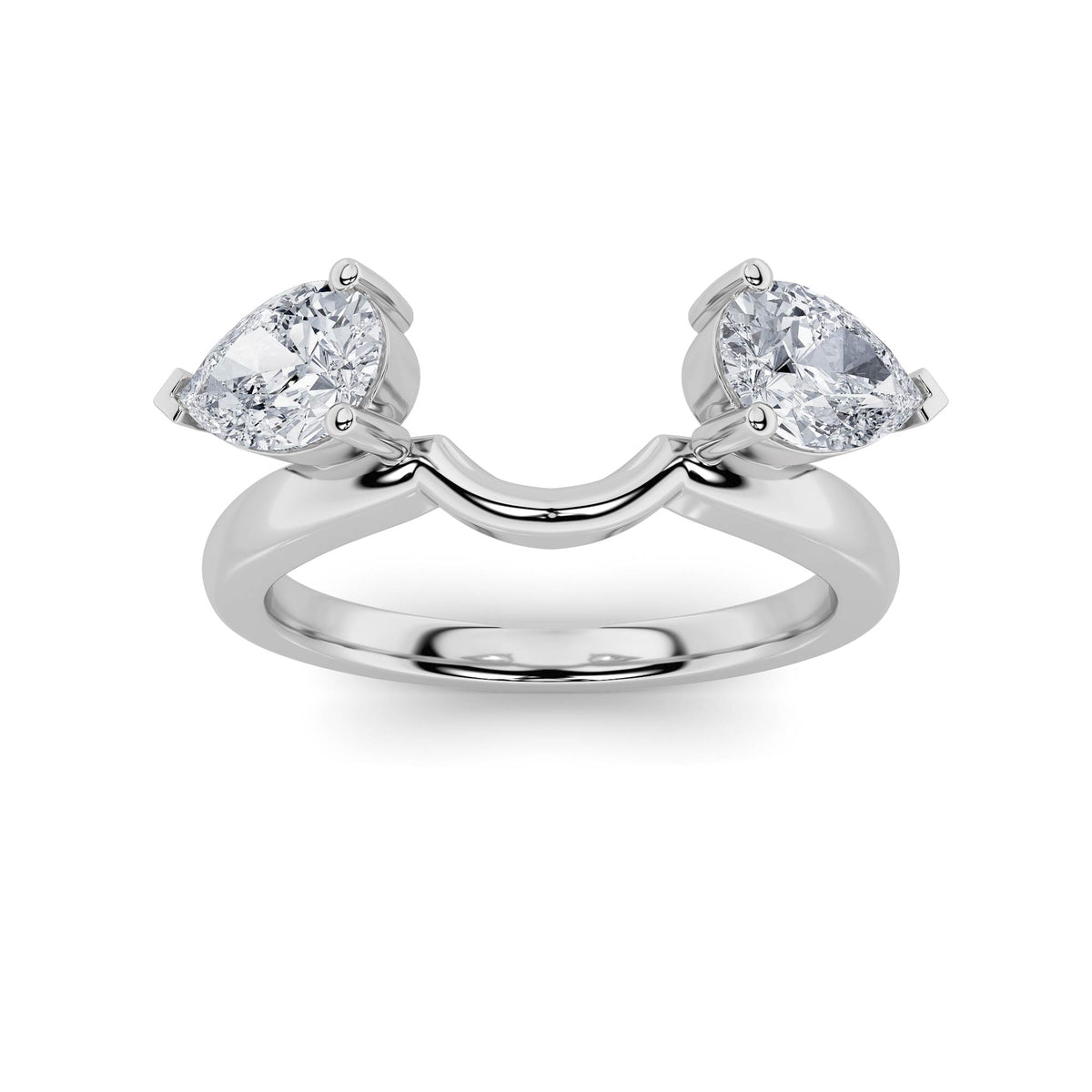 Pear Shaped Lab Grown Diamond Wrap Ring