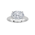 Lab Grown Diamond East West Accented Ring