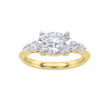 Oval Shaped Lab Grown Diamond East West Five Stone Ring