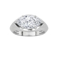 Lab Grown Diamond East West Solitaire Ring