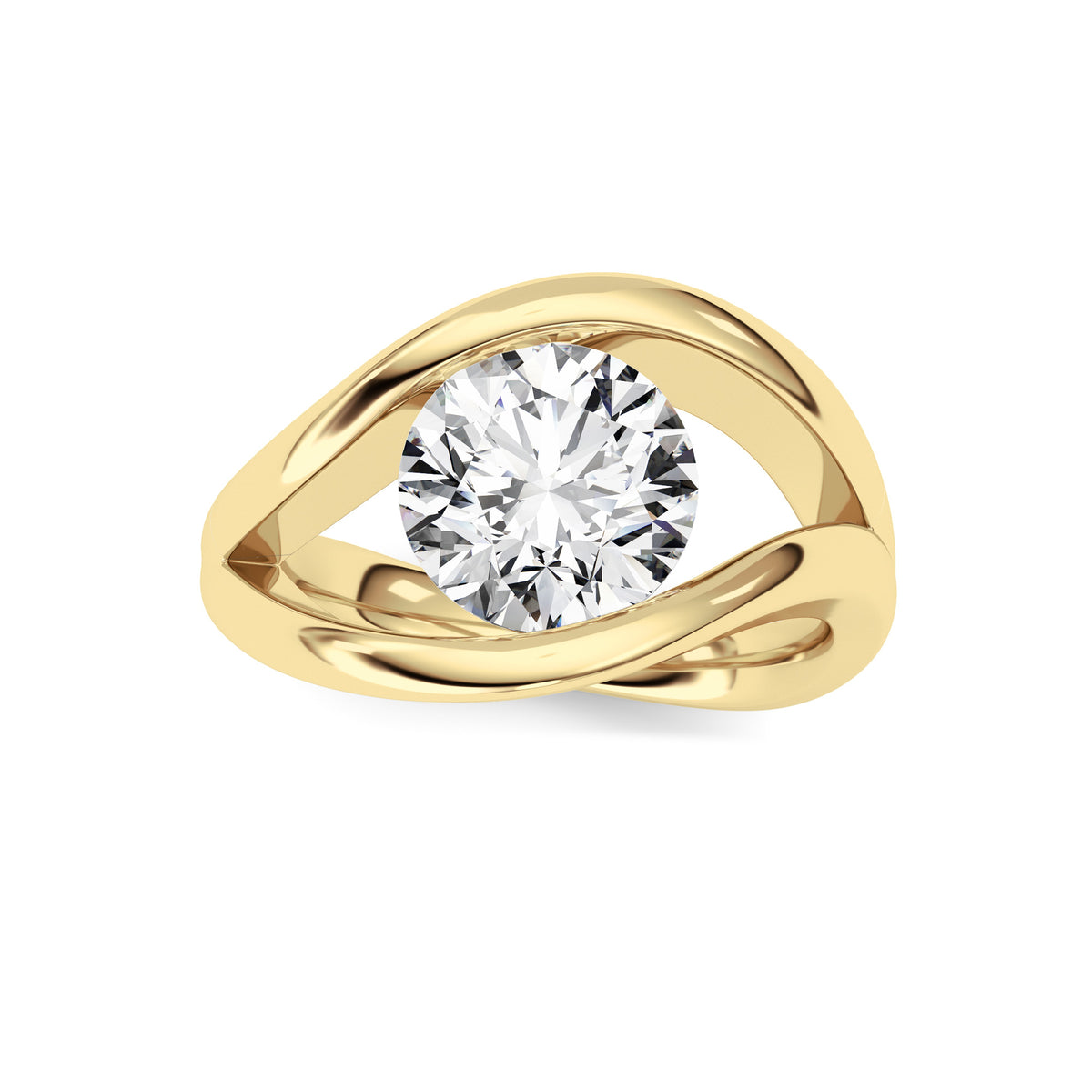 Lab Grown Diamond East West Solitaire Ring