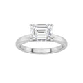 Emerald Shaped Lab Grown Diamond East West Solitaire Ring