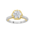 Round Shaped Lab Grown Diamond Solitaire Engagement Ring