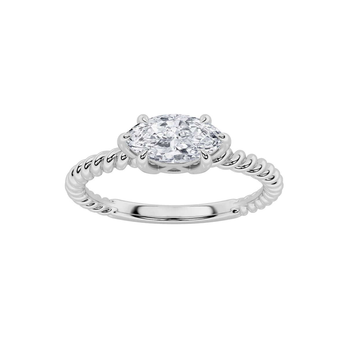 Lab Grown Diamond Petite Solitaire Engagement RING