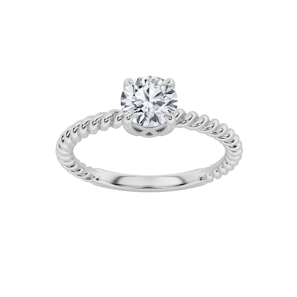 Lab Grown Diamond Petite Solitaire Engagement RING