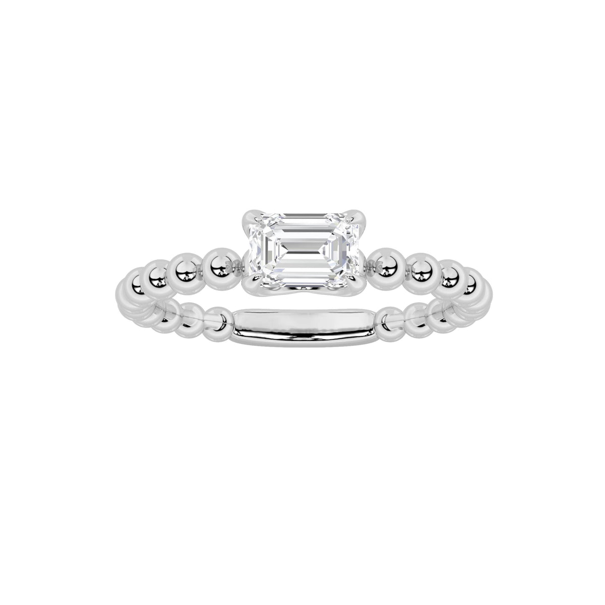 Lab Grown Diamond Petite Solitaire Engagement Ring