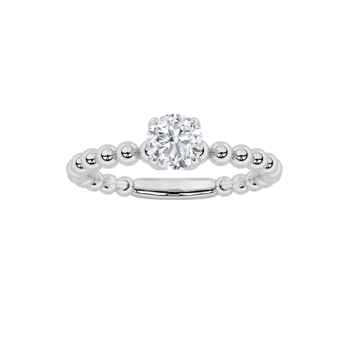Lab Grown Diamond Petite Solitaire Engagement Ring