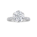 Round Shaped Lab Grown Diamond Solitaire Engagement Ring
