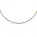 Round Shaped Lab Grown Diamond Tennis Necklace