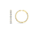Lab Grown Diamond Inside Out Hoop Earrings
