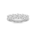Round Shaped Lab Grown Diamond Five Stone Band Ring