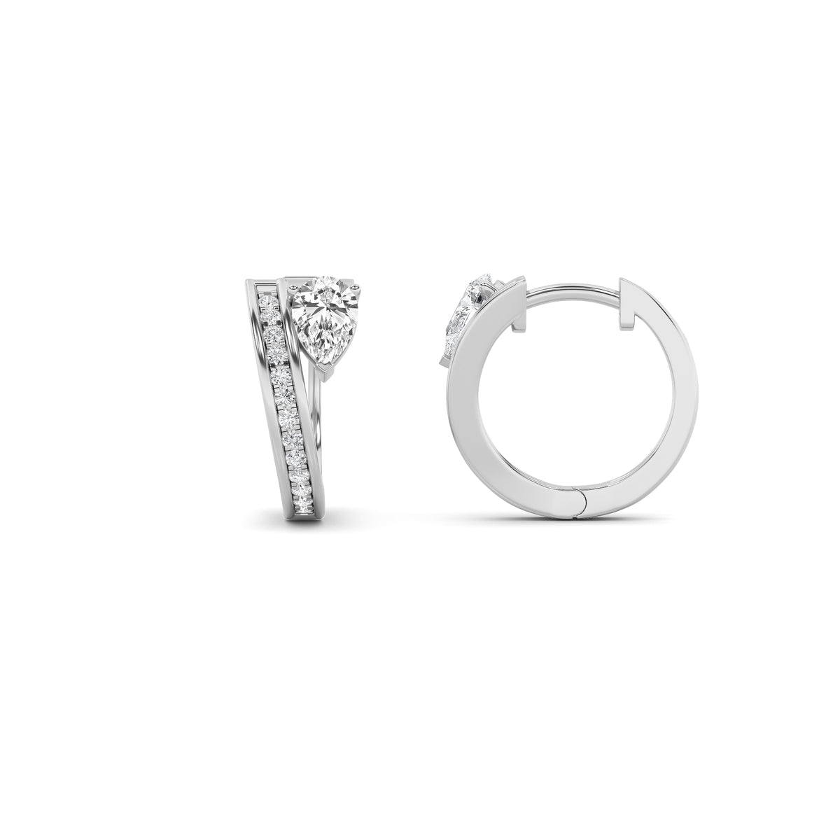 Pear Shaped Lab Grown Diamond Fashion Earrings