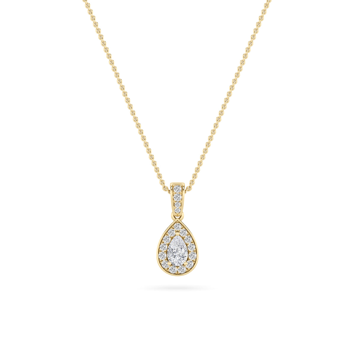 Lab Grown Diamond Halo Pendant