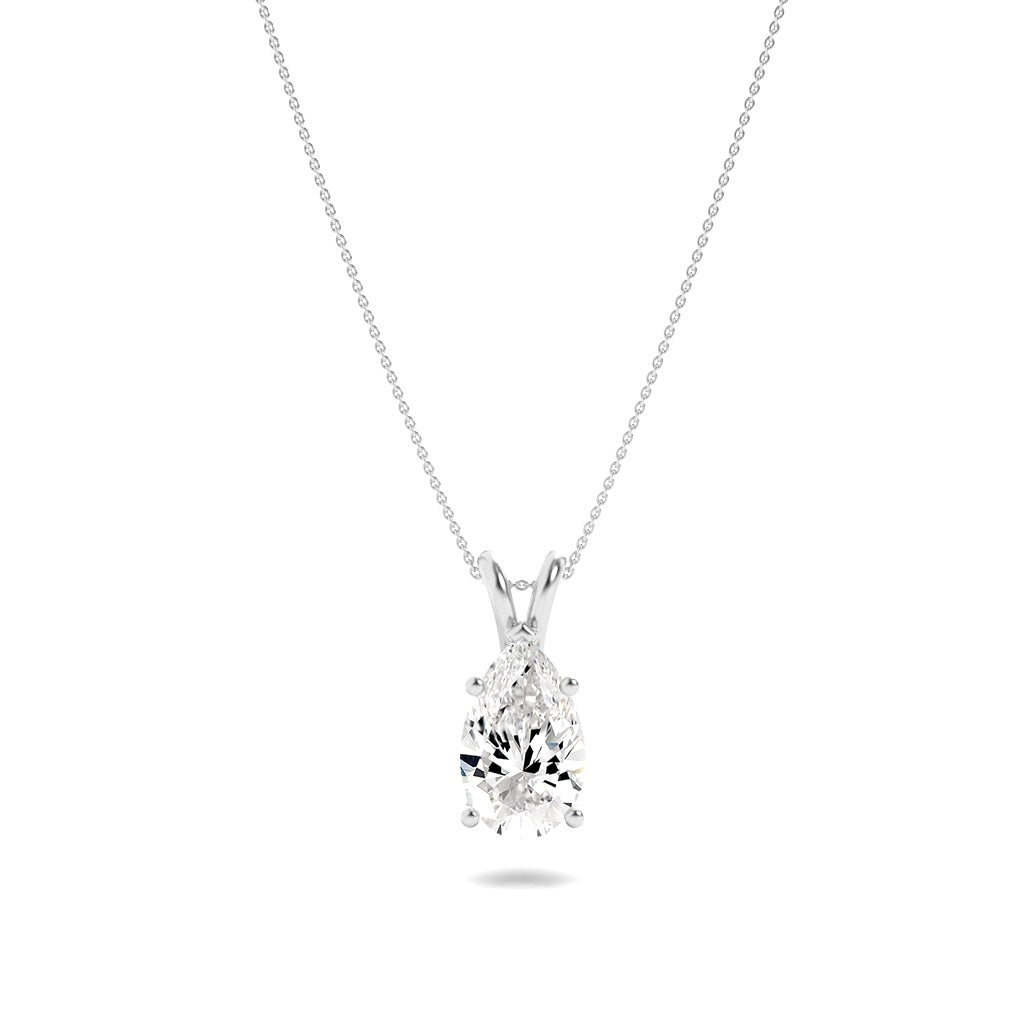 Lab Grown Diamond Split Bale Solitaire Pendant