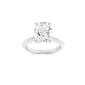 Lab Grown Diamond Knife Edge Shank Solitaire Engagement Ring