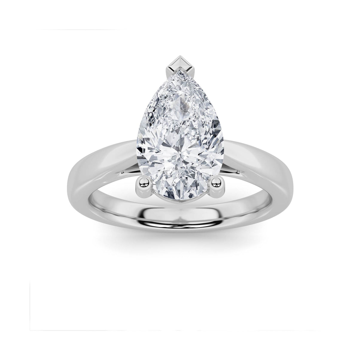 Lab Grown Diamond Classic Shank Solitaire Engagement Ring