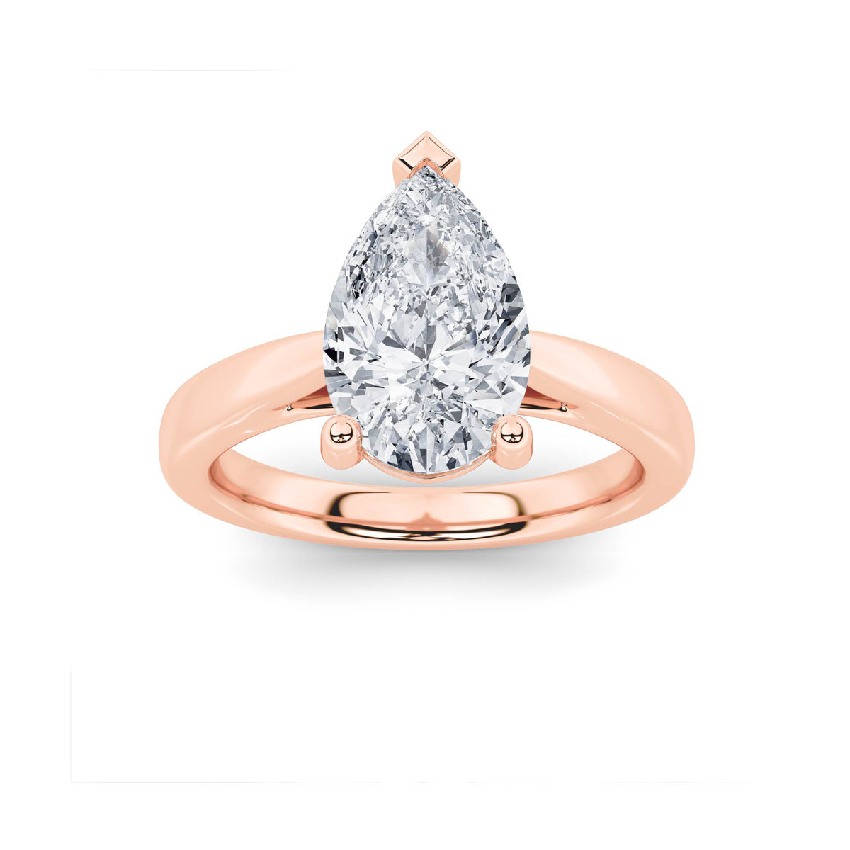 Lab Grown Diamond Classic Shank Solitaire Engagement Ring