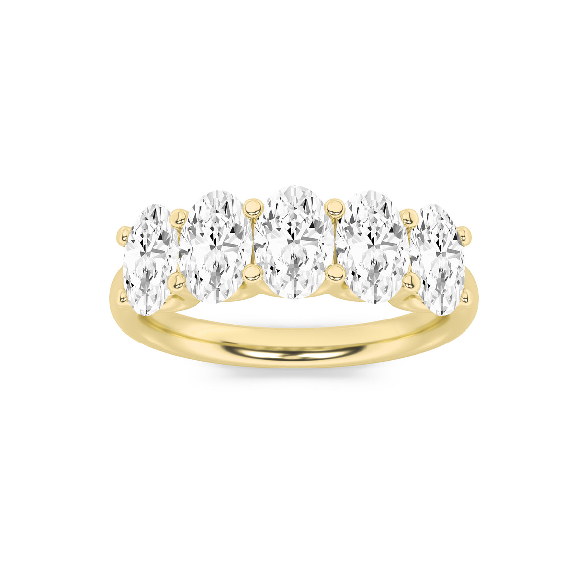 Lab Grown Diamond Five Stone Band Ring