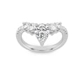 Pear Shaped Lab Grown Diamond Fancy Contour Ring