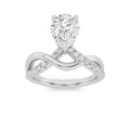 Pear Shaped Lab Grown Diamond Fashion Solitaire Engagement Ring