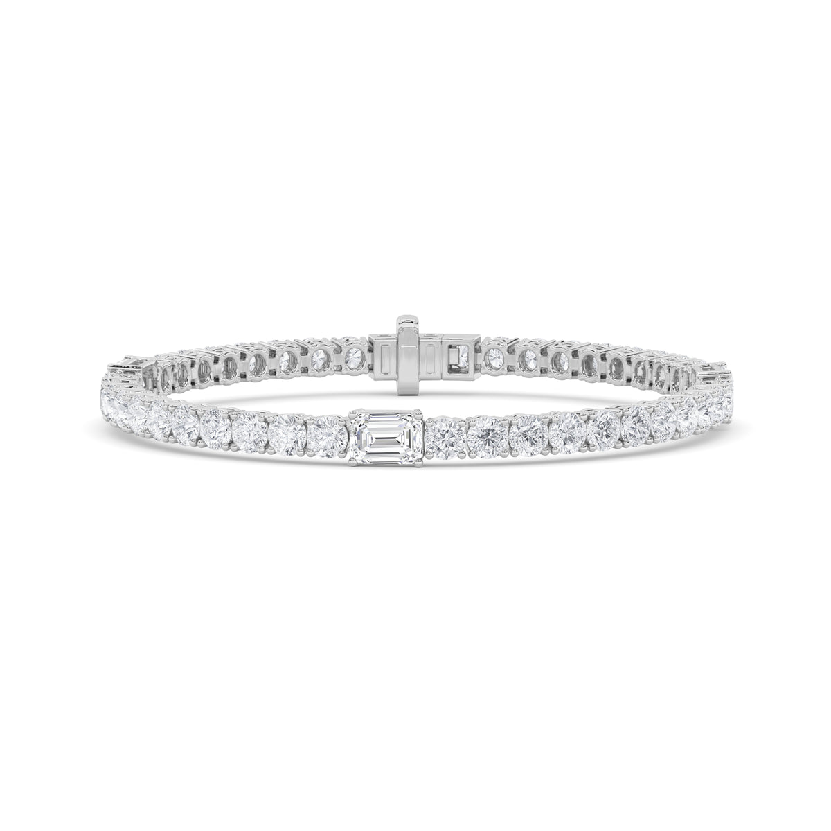 Lab Grown Diamond East West Station Bracelet