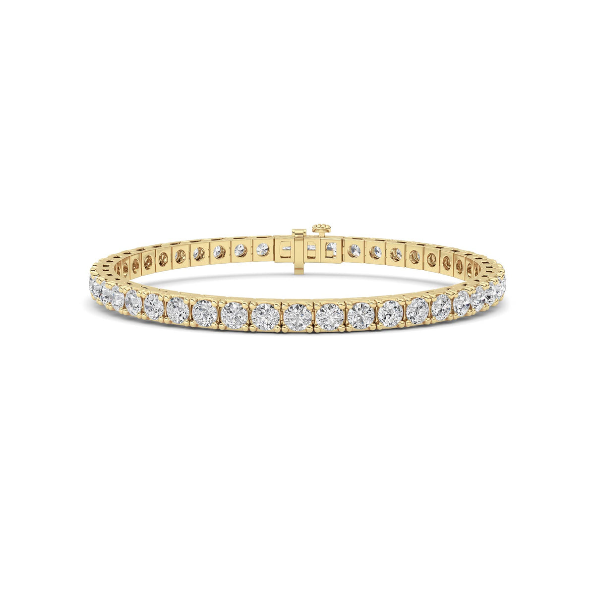 Round Shaped Lab Grown Diamond Bracelet