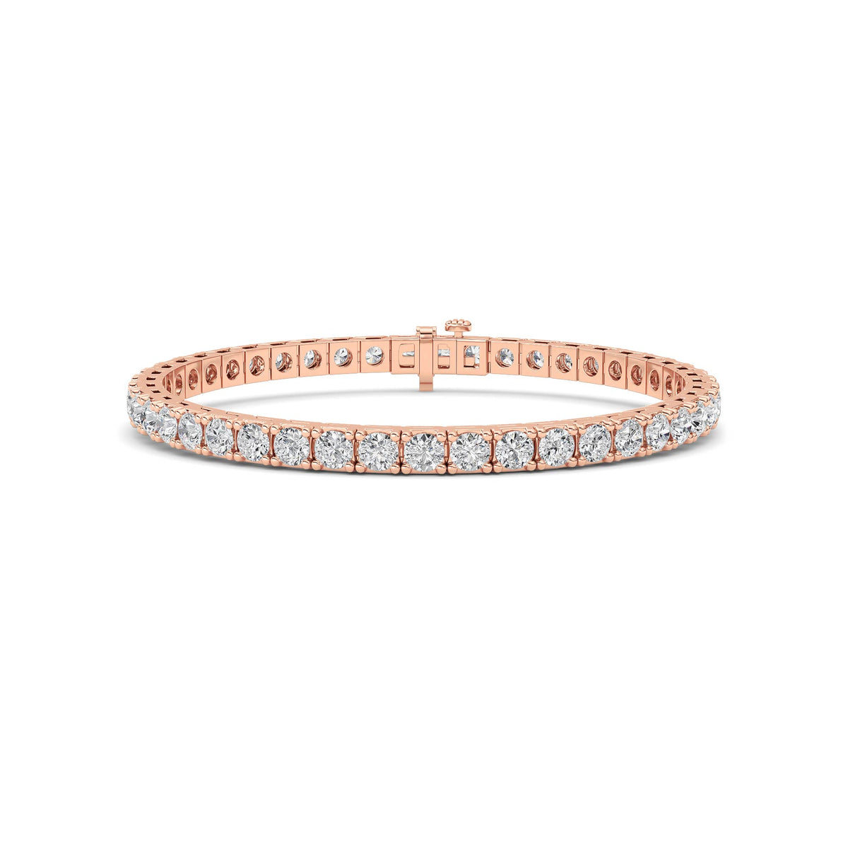 Round Shaped Lab Grown Diamond Bracelet