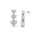 Heart Shaped Lab Grown Diamond (F/VS ) Earrings