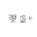 Heart Shaped Lab Grown Diamond (F/VS ) Stud Earrings