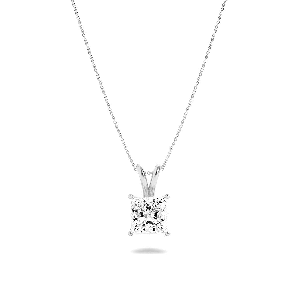 Lab Grown Diamond Split Bale Solitaire Pendant