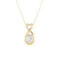 Oval Shaped Lab Grown Diamond Fancy Solitaire Pendant