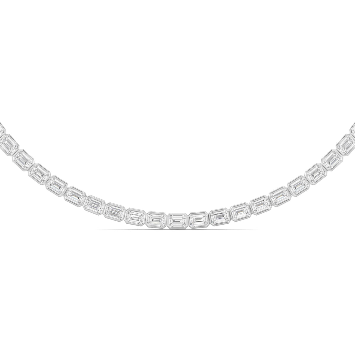 Lab Grown Diamond (F/VS ) Bezel Set Necklace