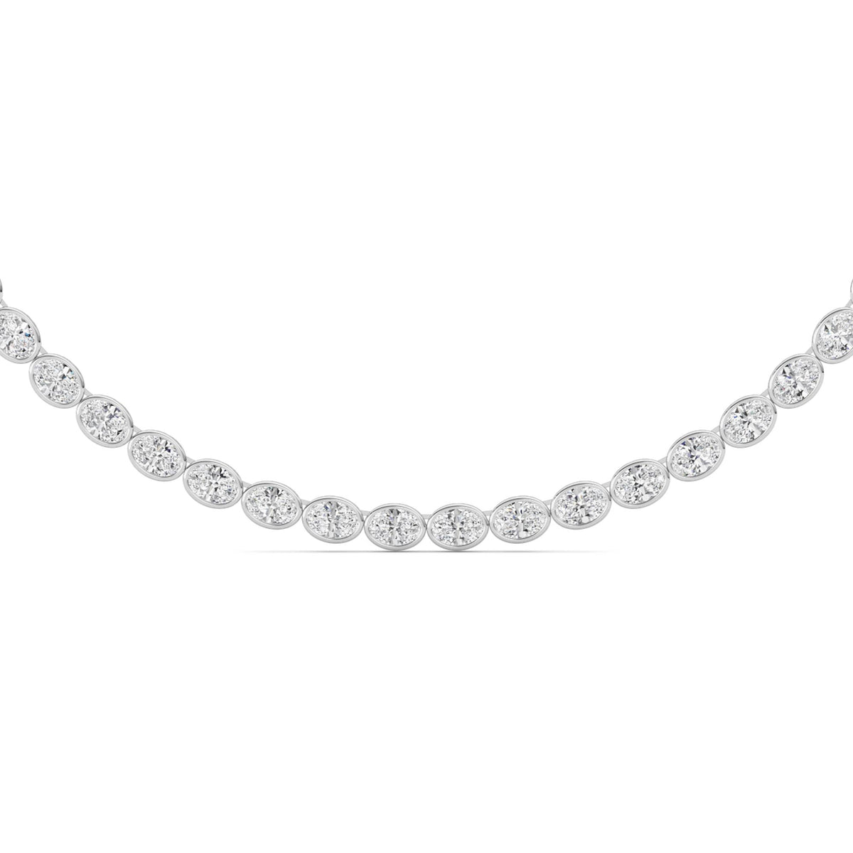 Lab Grown Diamond (F/VS ) Bezel Set Necklace