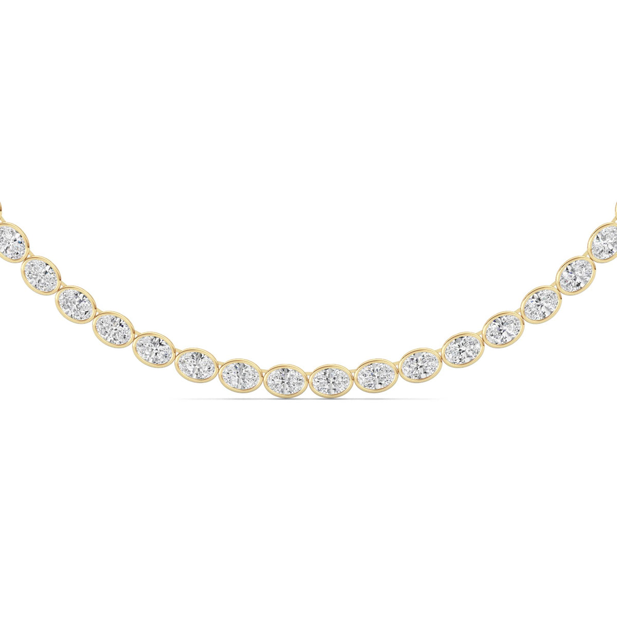 Lab Grown Diamond (F/VS ) Bezel Set Necklace