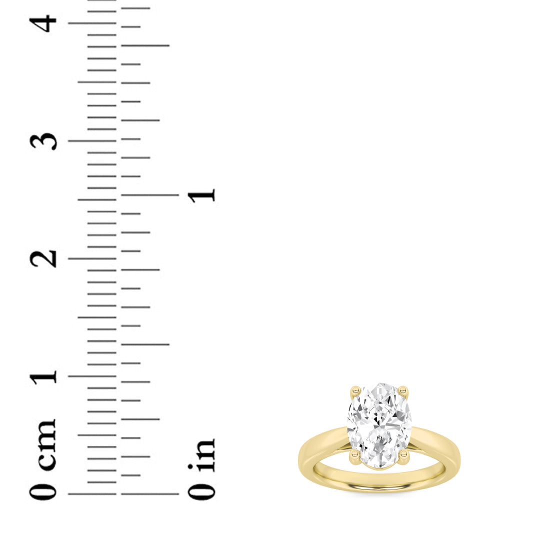 Lab Grown Diamond Classic Shank Solitaire Engagement Ring