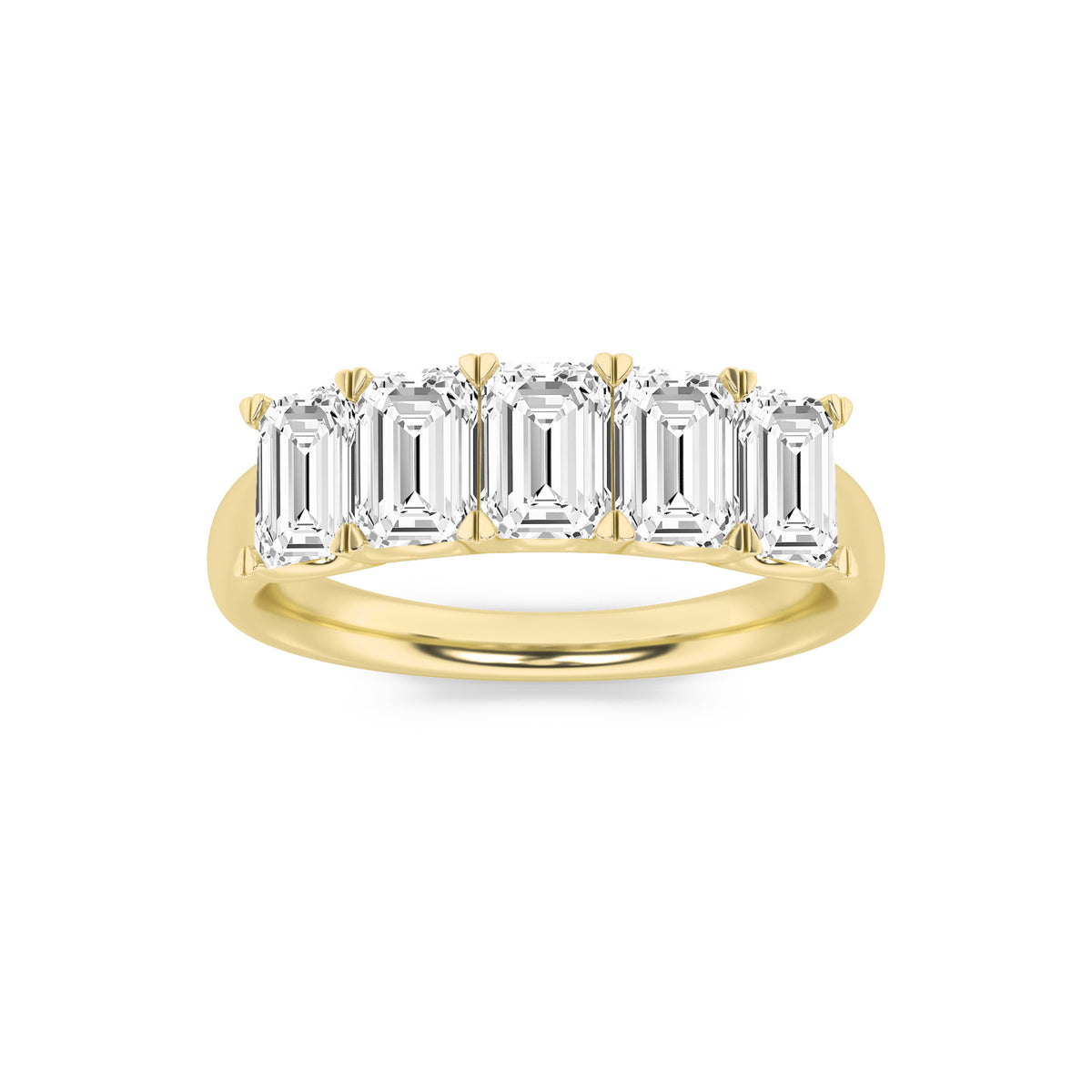 Lab Grown Diamond Five Stone Band Ring