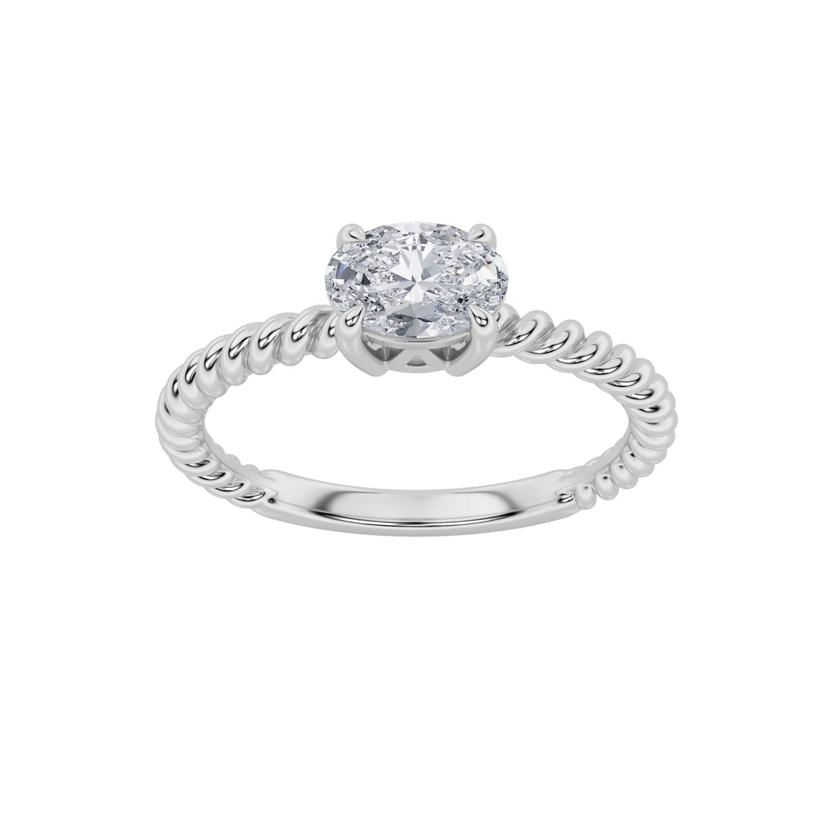 Lab Grown Diamond Petite Solitaire Engagement RING