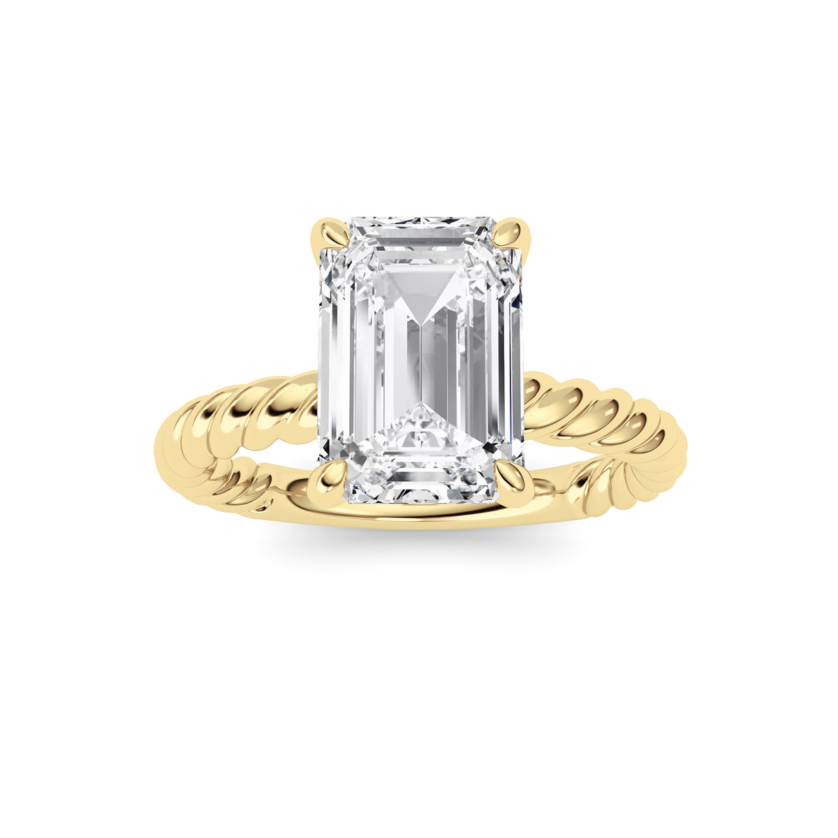 Emerald Lab Grown Diamond (F/VS ) Ring