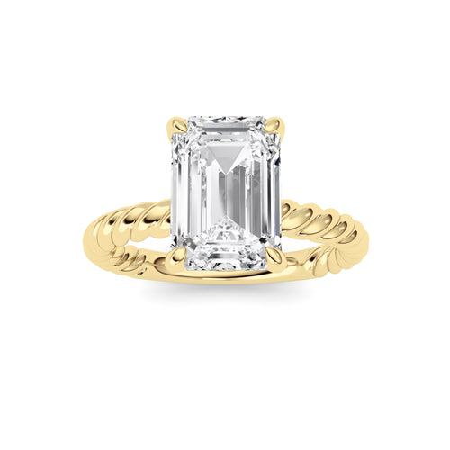 Emerald Lab Grown Diamond (F/VS ) Ring