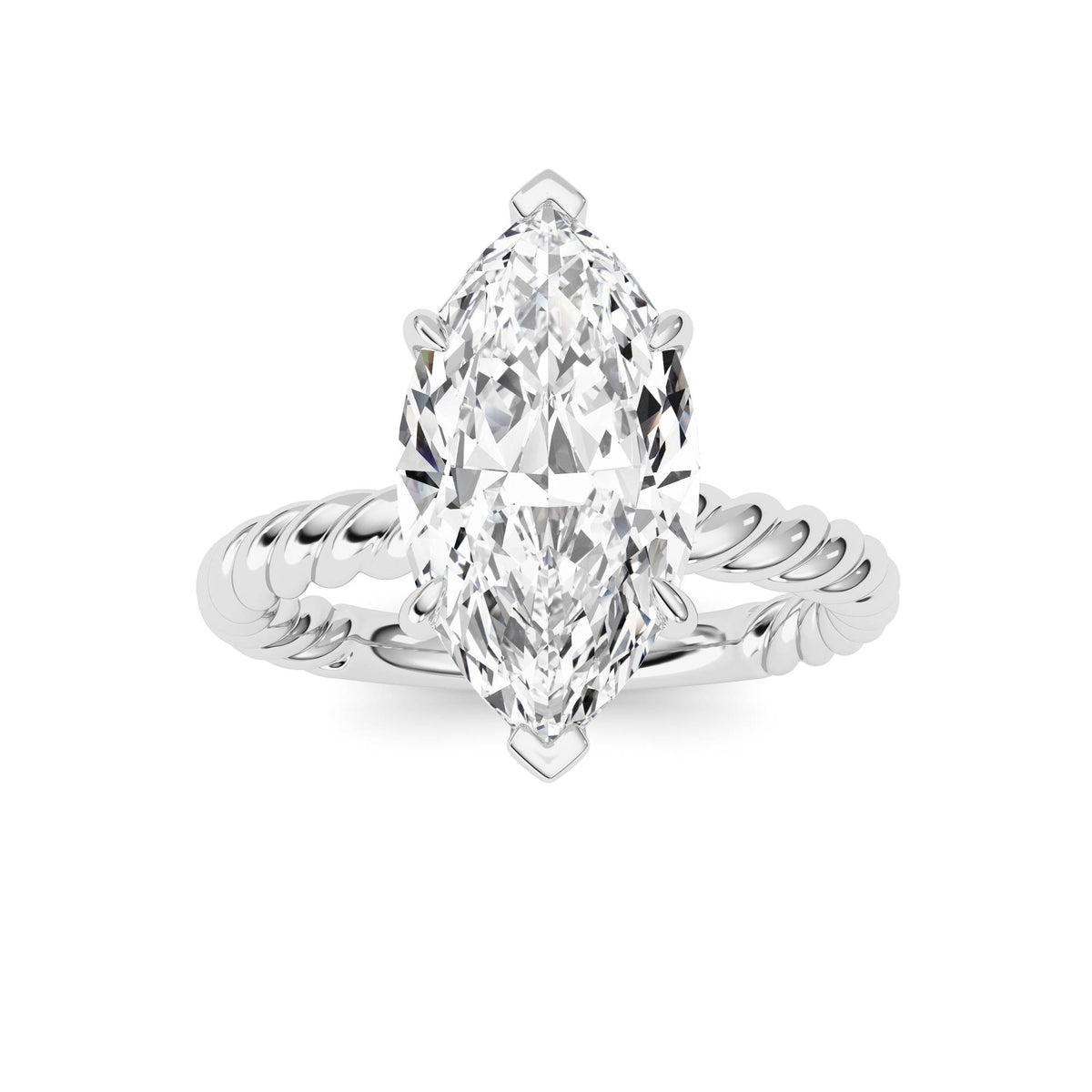 Emerald Lab Grown Diamond (F/VS ) Ring