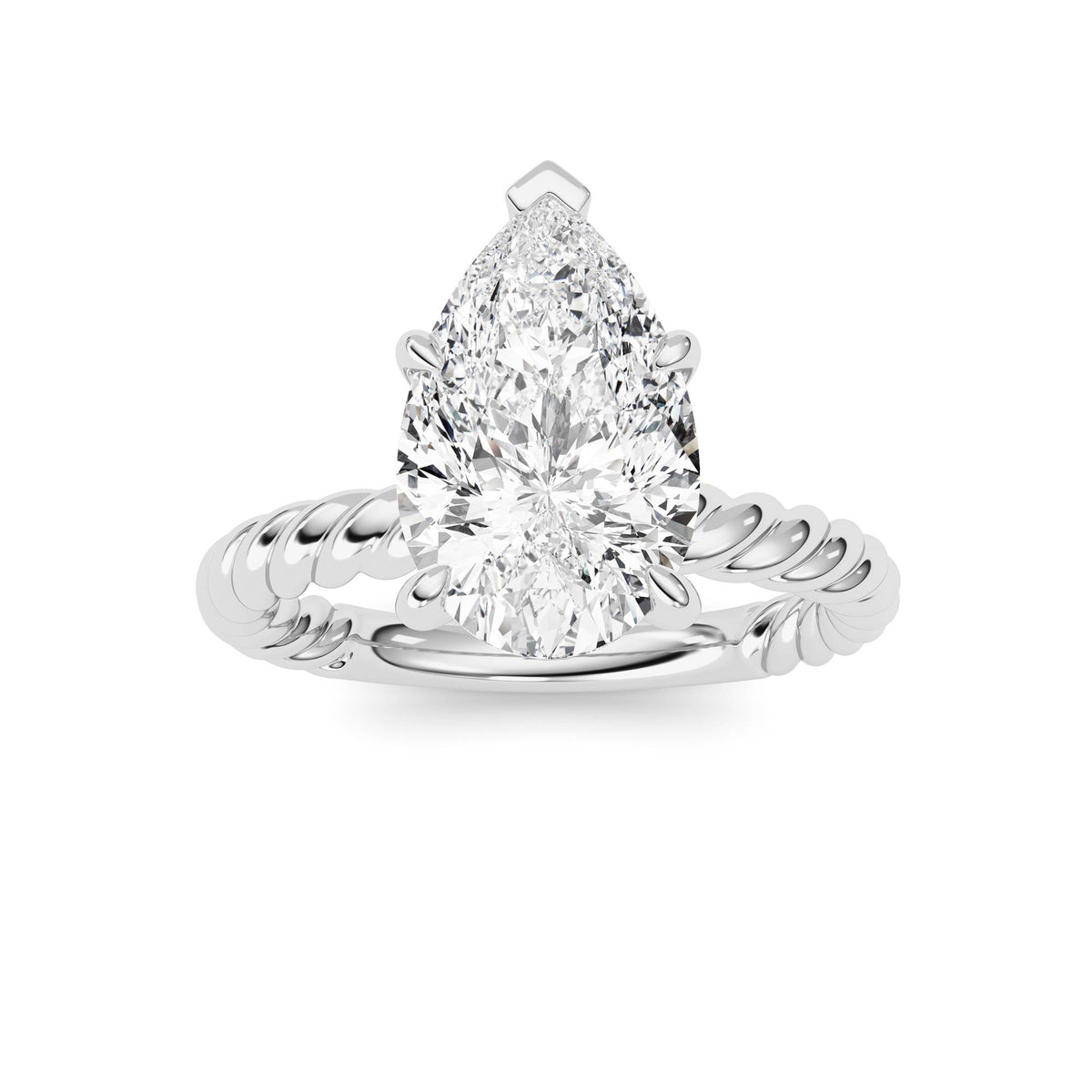 Emerald Lab Grown Diamond (F/VS ) Ring