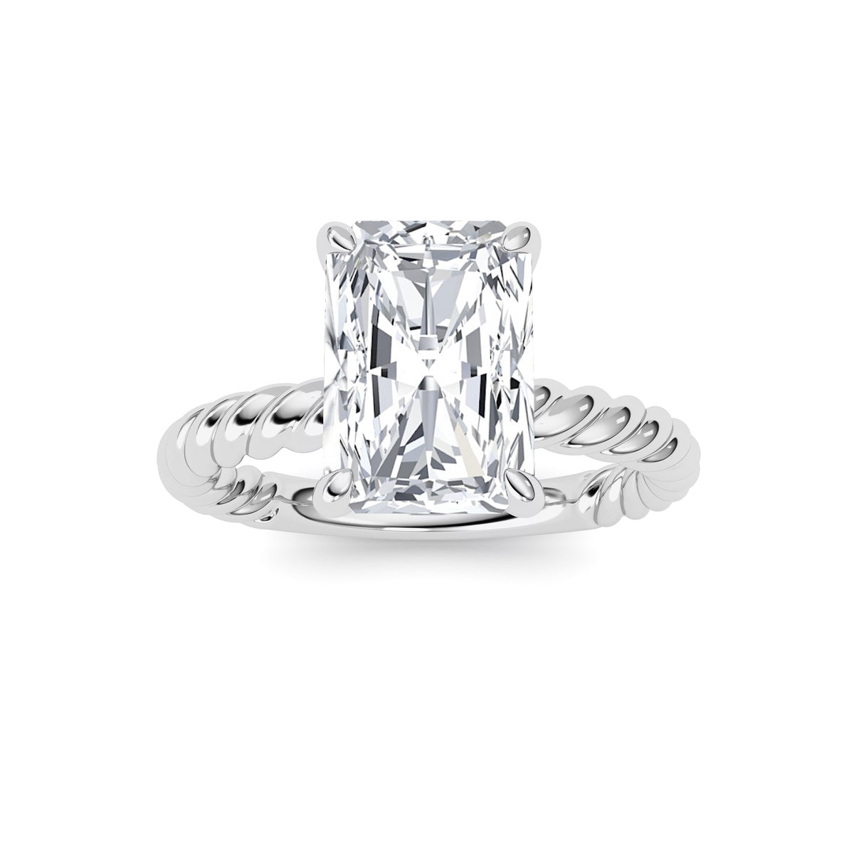 Emerald Lab Grown Diamond (F/VS ) Ring