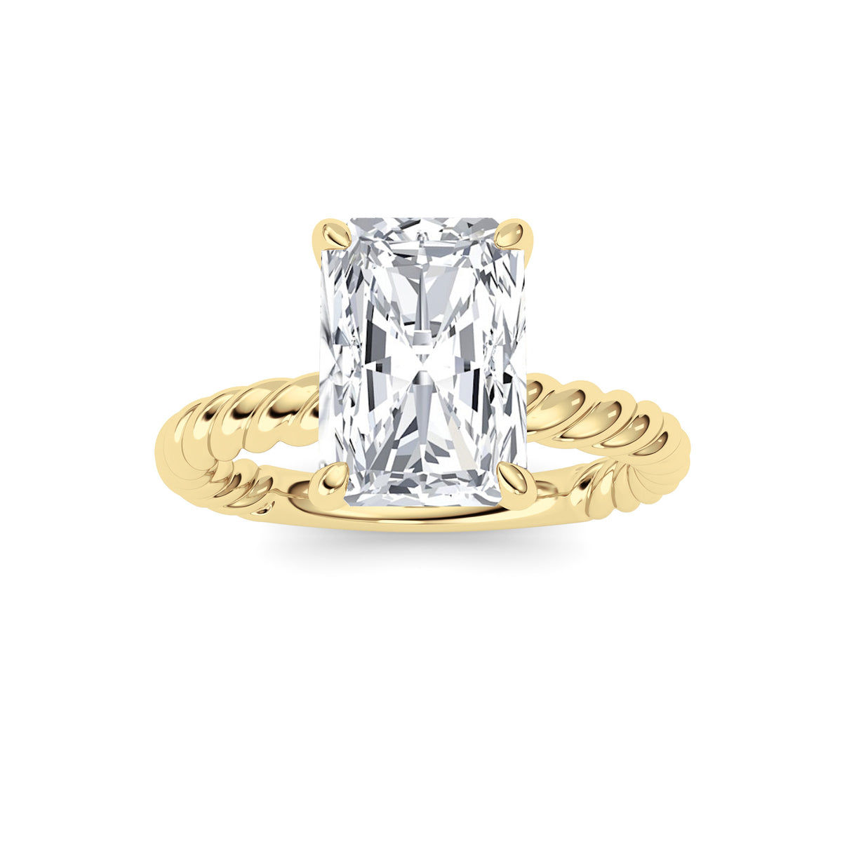 Emerald Lab Grown Diamond (F/VS ) Ring