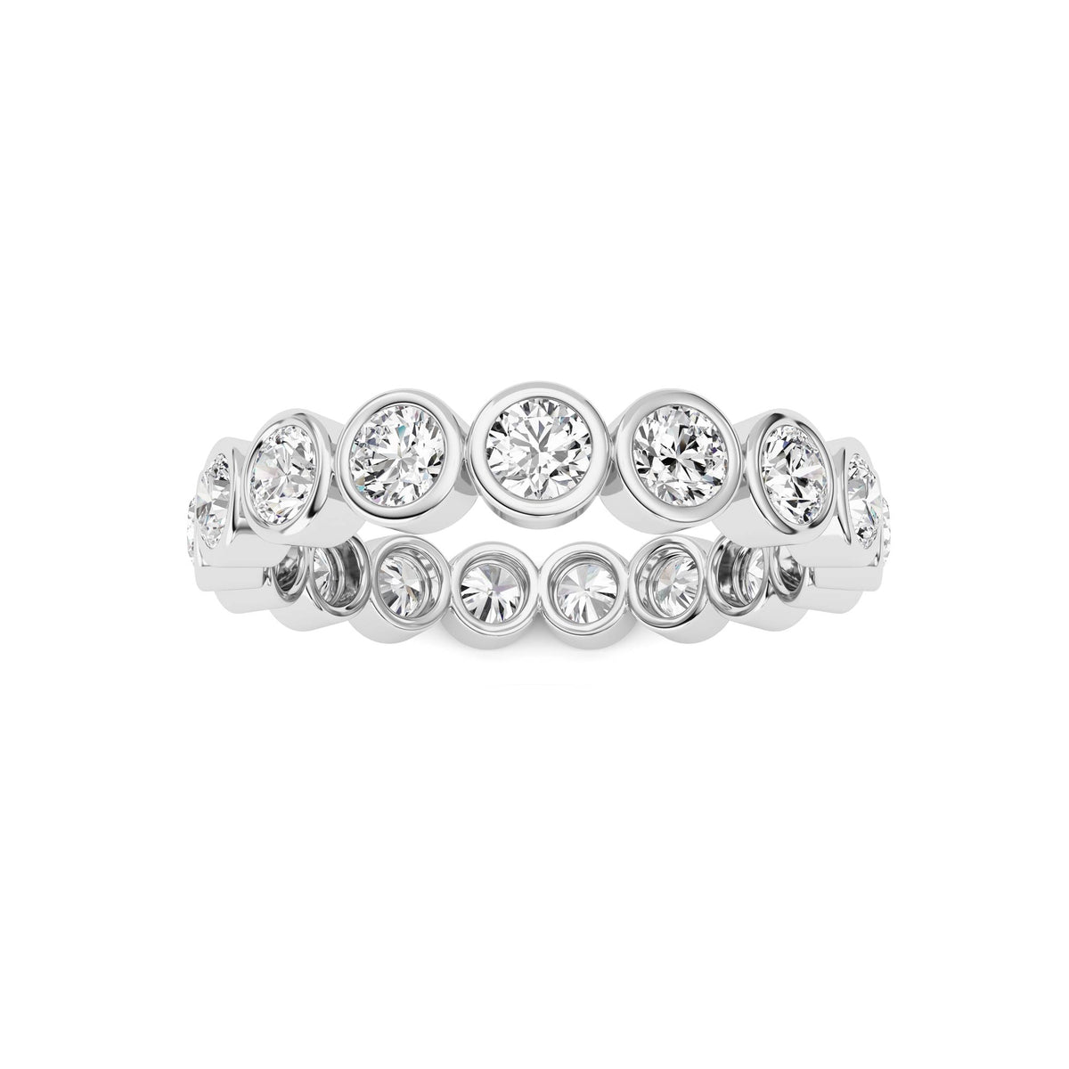 Round Shaped Lab Grown Diamond Eternity Band Ring
