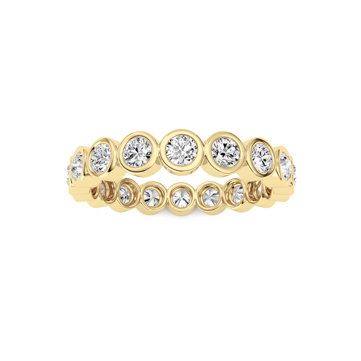 Round Shaped Lab Grown Diamond Eternity Band Ring