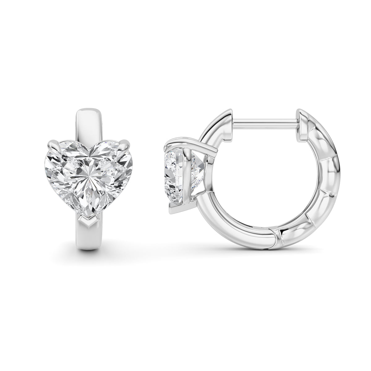 Lab Grown Diamond (F/VS ) Huggie Earrings