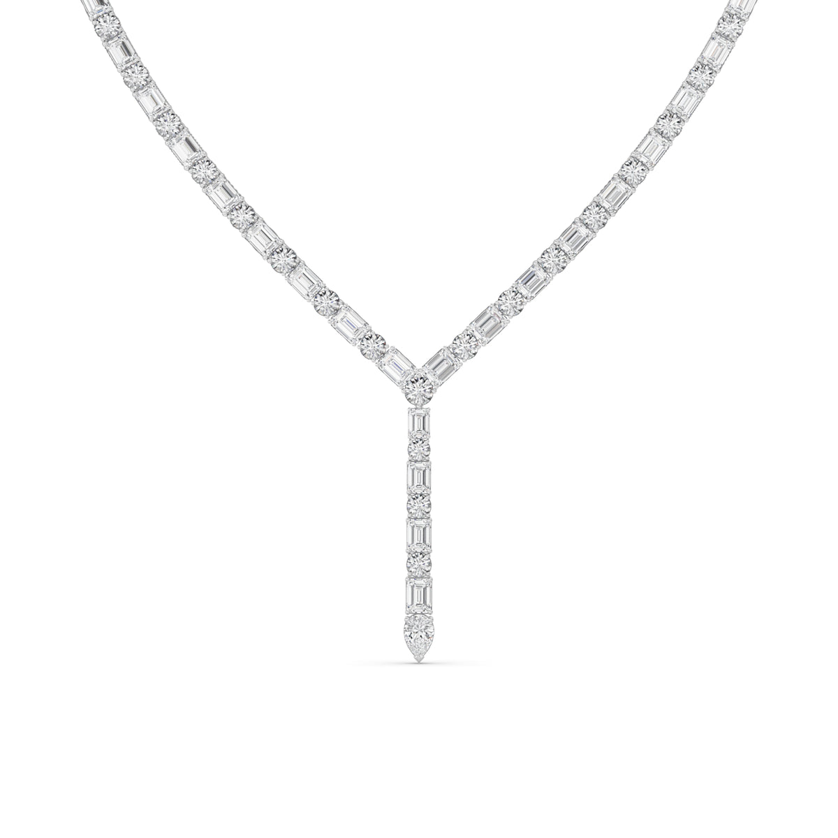 Mix Shaped Lab Grown Diamond Necklace
